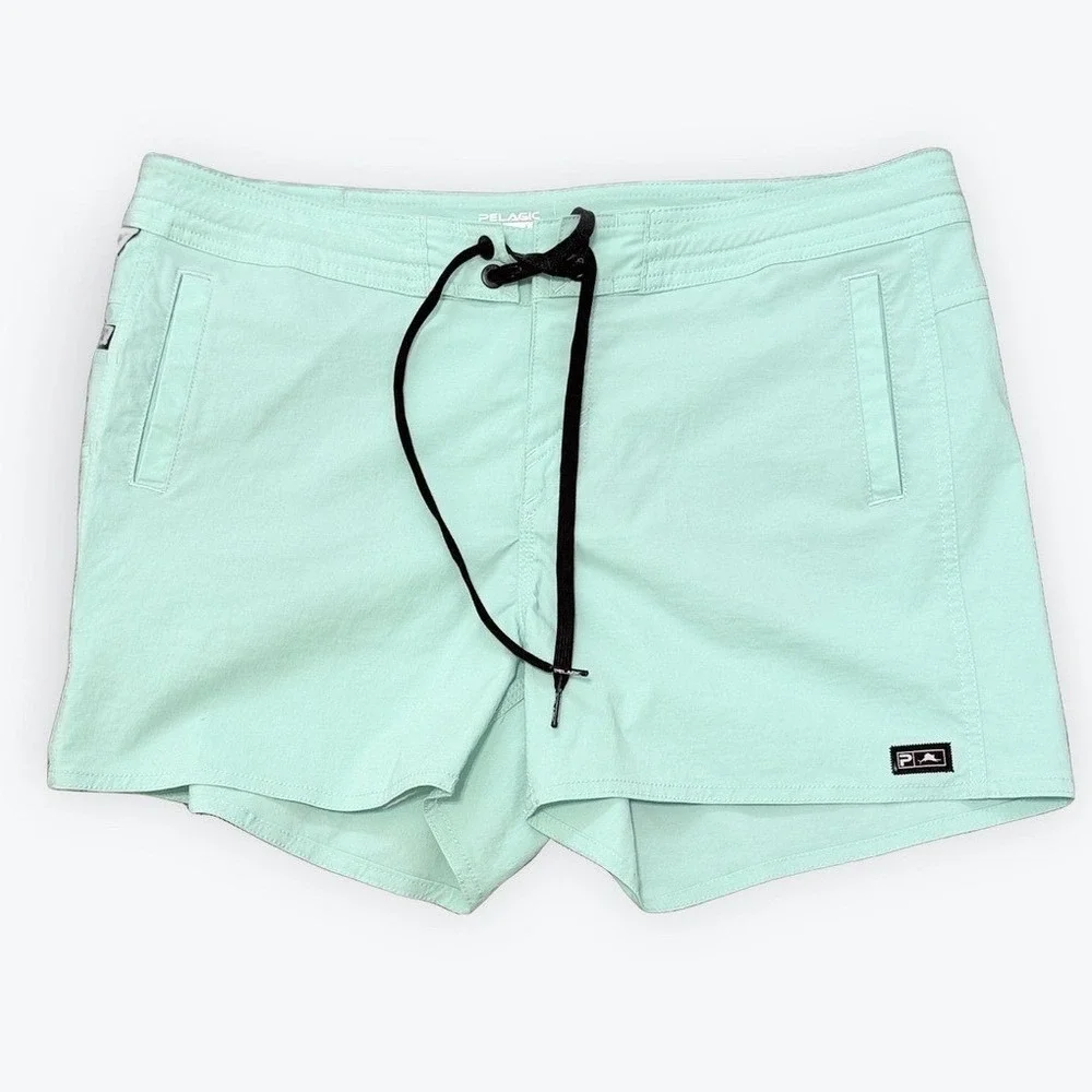 Pelagic Traverse Fishing Shorts Womens‎ 10 Mint Green Board Shorts